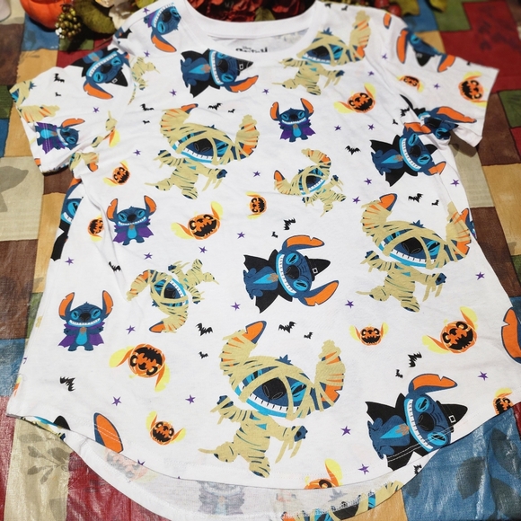 Disney Stitch Halloween T Shirt/Top - Picture 5 of 7